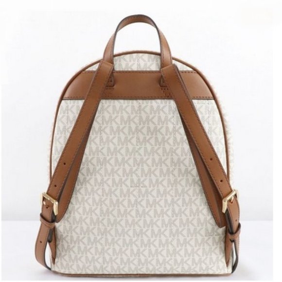 MICHAEL KORS Kenly Medium Backpack Signature Vanilla Bag - Picture 4 of 10